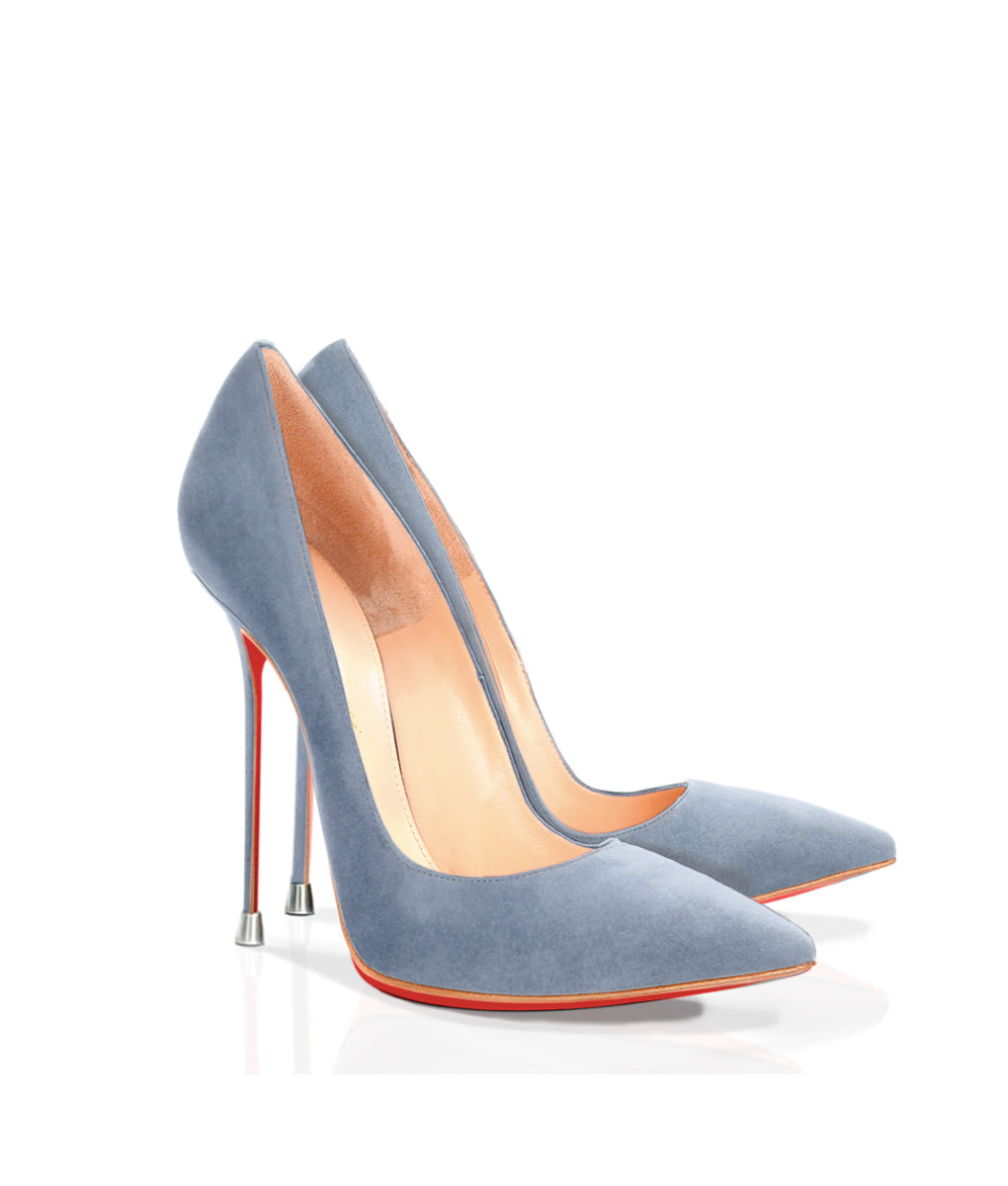 Akhira Gray Suede · Charlotte Luxury Shoes · Luxury High Heel Pumps · Di Marni - Vicenzo Rossi · Custom made · Made to measure · Luxury Pumps High Heel Shoes · Stiletto