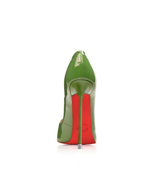 Akhira Green Patent · Charlotte Luxury Shoes · Luxury High Heel Pumps · Di Marni - Vicenzo Rossi · Custom made · Made to measure · Black Luxury Pumps High Heel Shoes · Stiletto Shoes