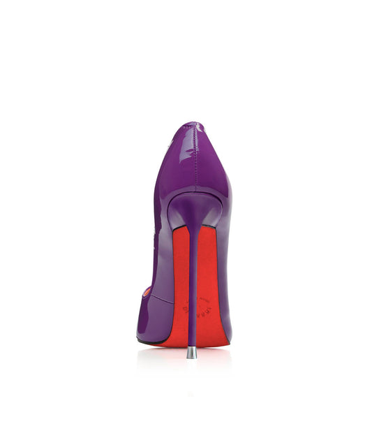 Akhira Purple Patent · Charlotte Luxury Shoes · Luxury High Heel Pumps · Di Marni - Vicenzo Rossi · Custom made · Made to measure · Black Luxury Pumps High Heel Shoes · Stiletto Shoes