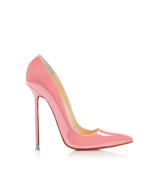 Akhira Pink Patent  · Charlotte Luxury Shoes · Luxury High Heel Pumps · Di Marni - Vicenzo Rossi · Custom made · Made to measure · Black Luxury Pumps High Heel Shoes · Stiletto Shoes